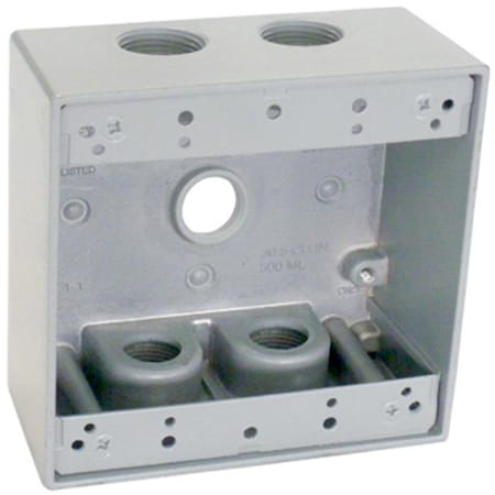 Hubbell Electrical Box, Outlet Box Type, 2 Gangs 709052